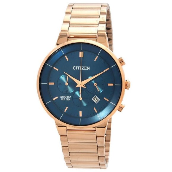 NWT Citizen Fashion Men's Quartz Steel Authentic Watch - Picture 1 of 3